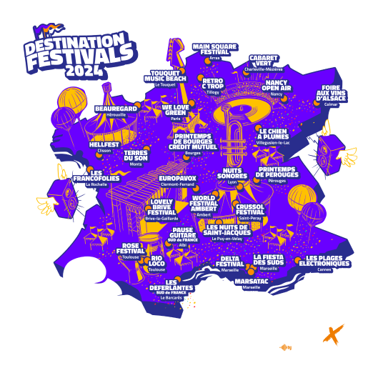 RIFFX Carte route festivals 2024