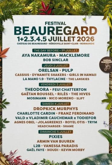 Affiche Festival Beauregard 2026