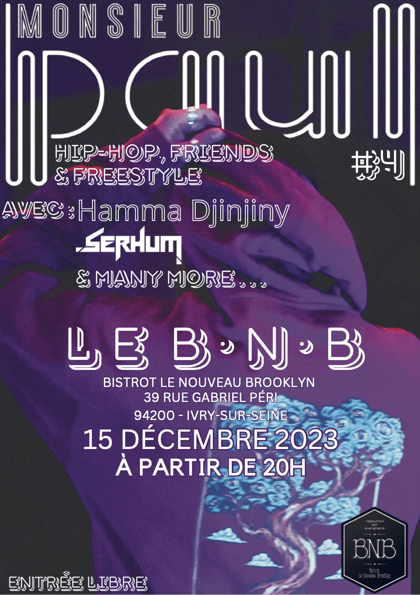 Affiche Monsieur Paul Hff #4 @ Bnb 15 12 2023